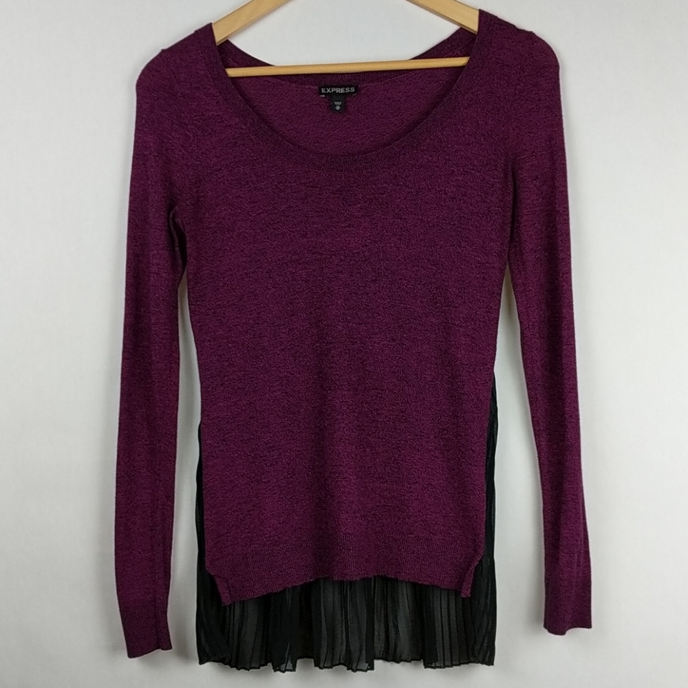 🎇Express Scoop Neck Pullover Pleated Tulle XS